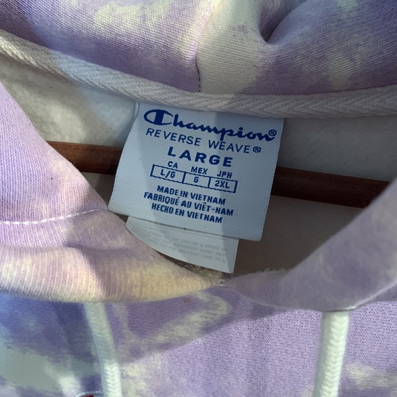 Tie-dye Champion reverse weave hoodie - Picture 3 of 4